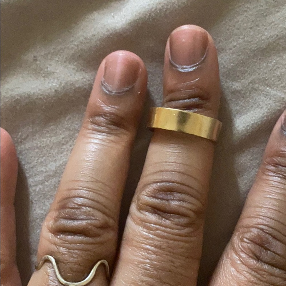 Worn Mejuri Bold Ring Vermeil